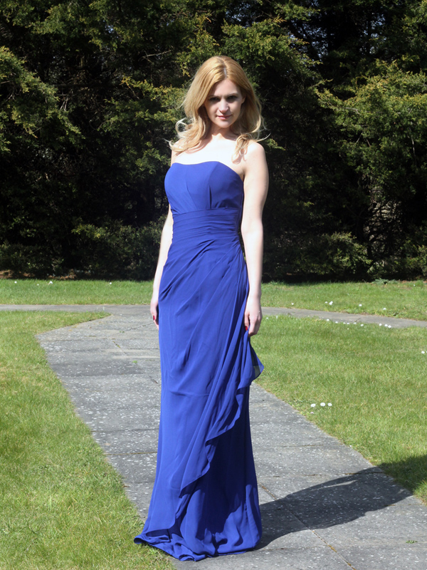 Royal Blue Chiffon Bridesmaid Dress [683] - £64.95 : Bridal, Maids