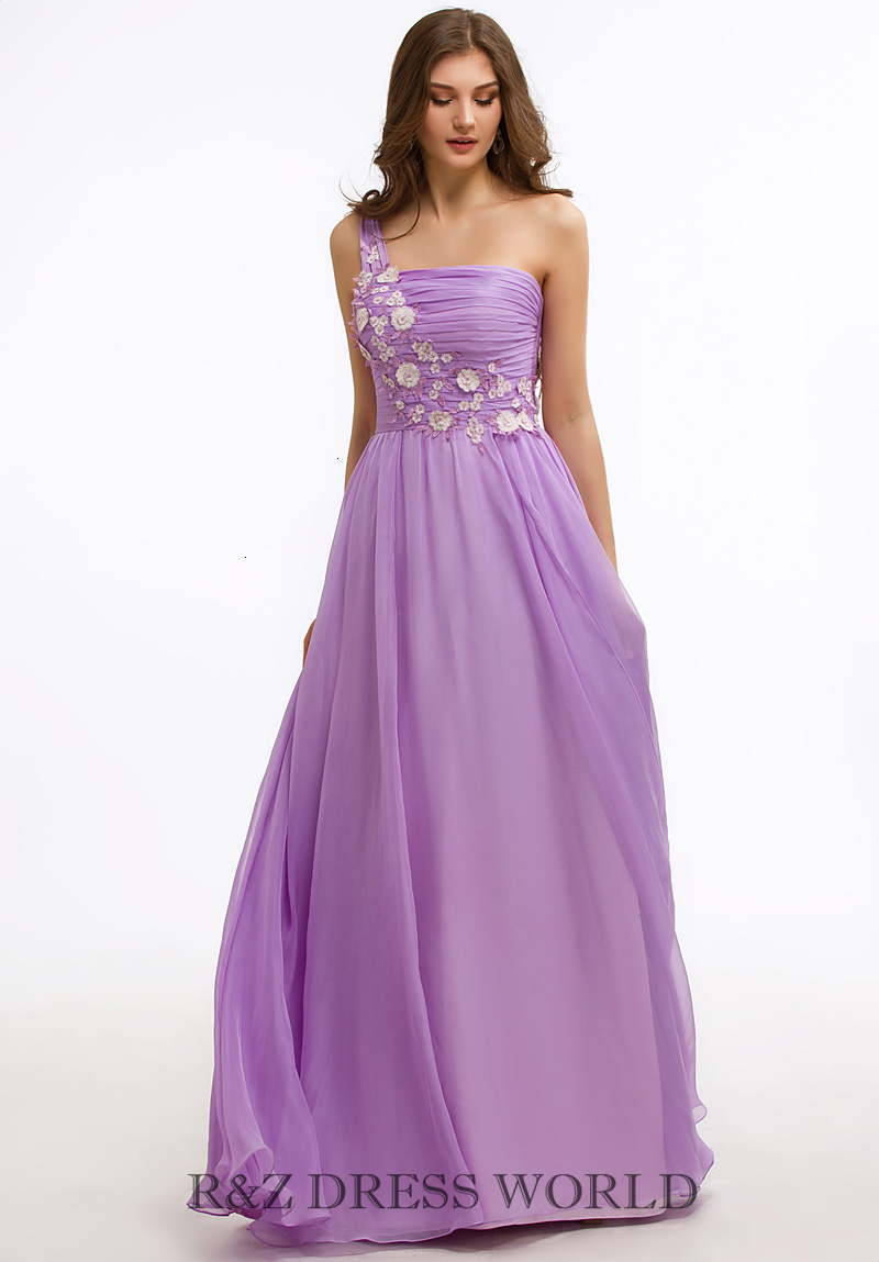 (image for) Lilac one shoulder prom dress