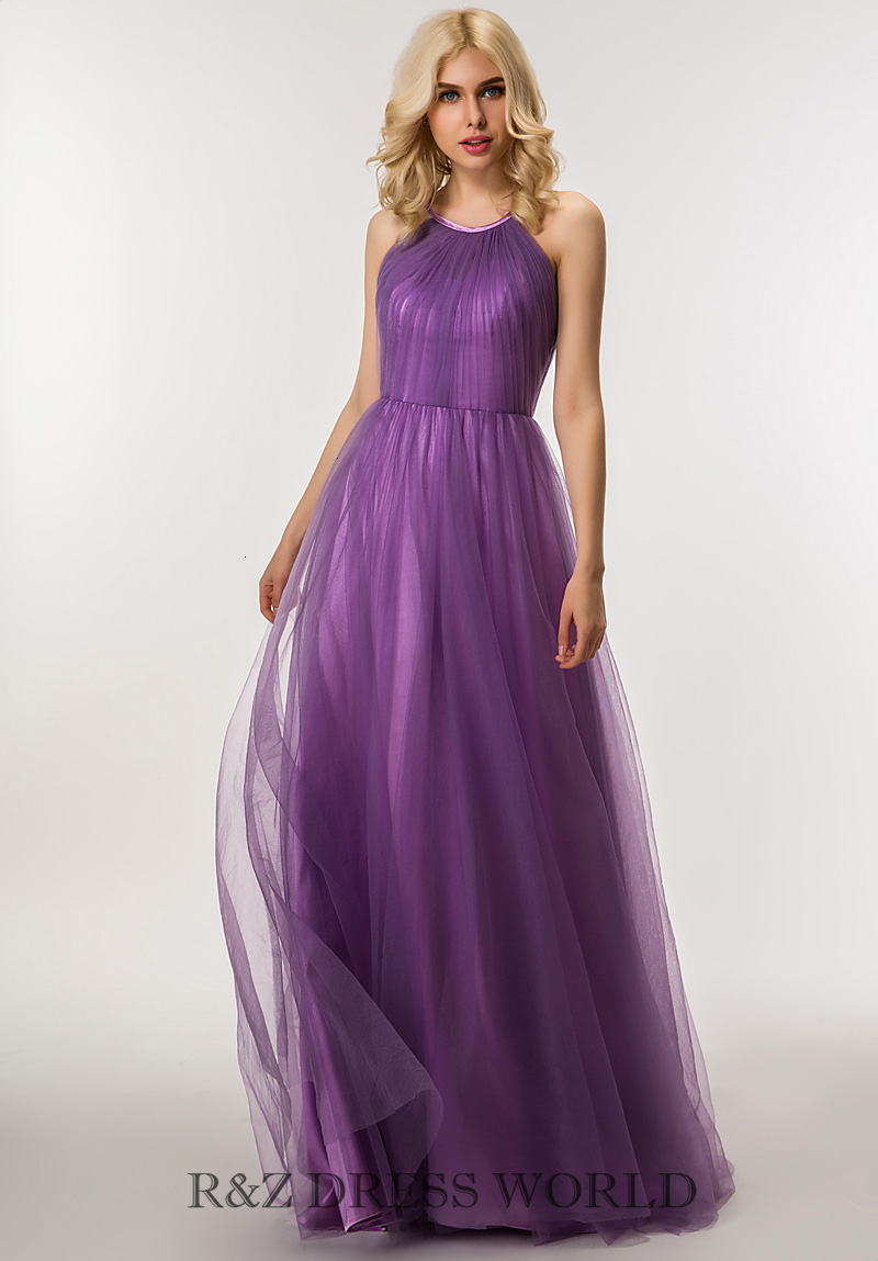 (image for) Cadbury purple halterneck dress